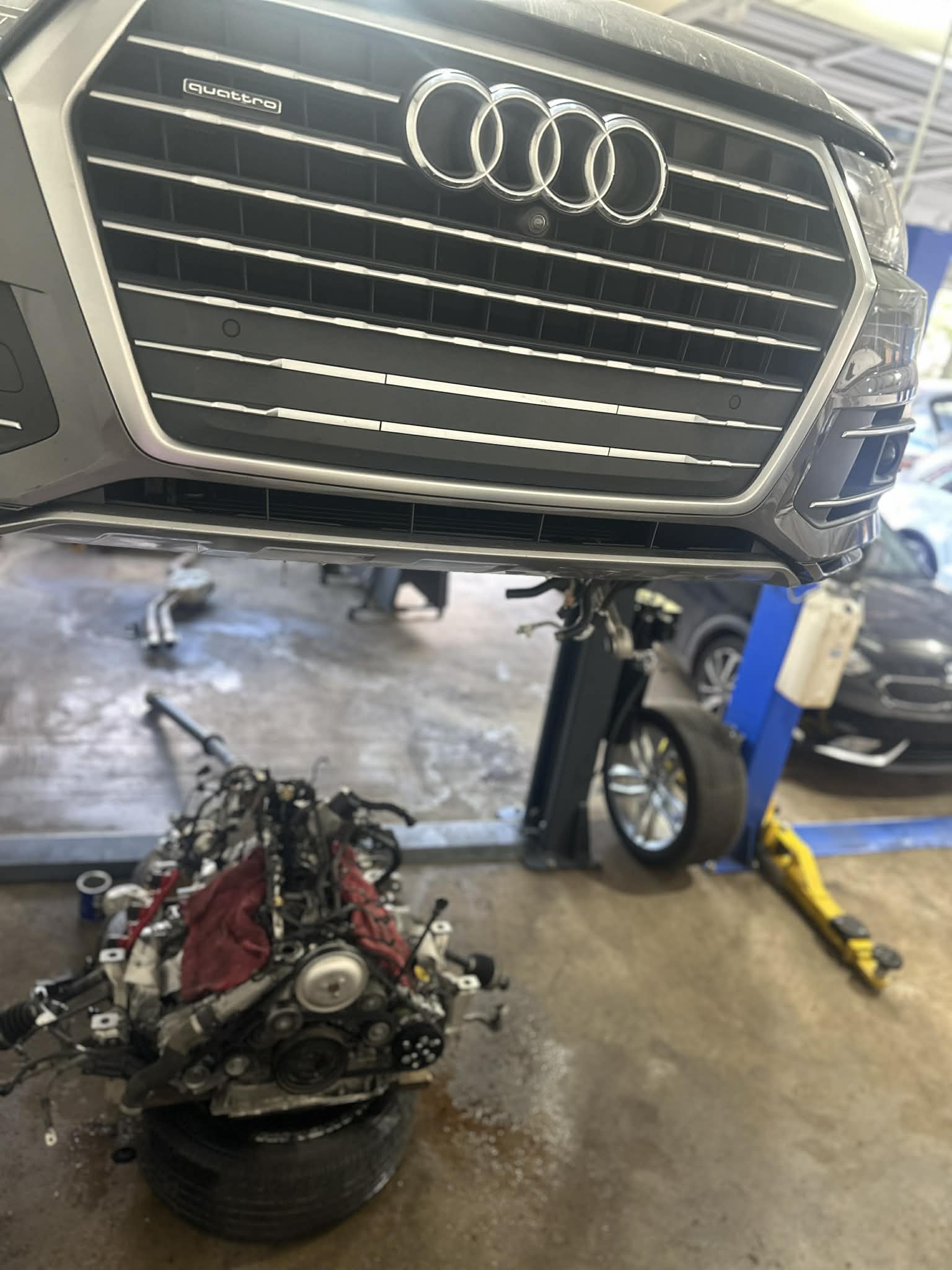 Audi engine repair at PEP Motor Raleigh